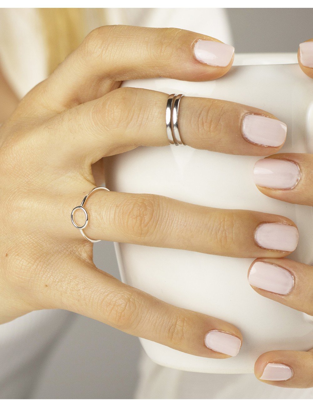 Anillo nudillo plata  anillo midi plata  anillo cuff plata  anillo pila  plata  anillo dedo superior  anillo ajustable  anillo de plata mínimo   Amazones Productos Handmade
