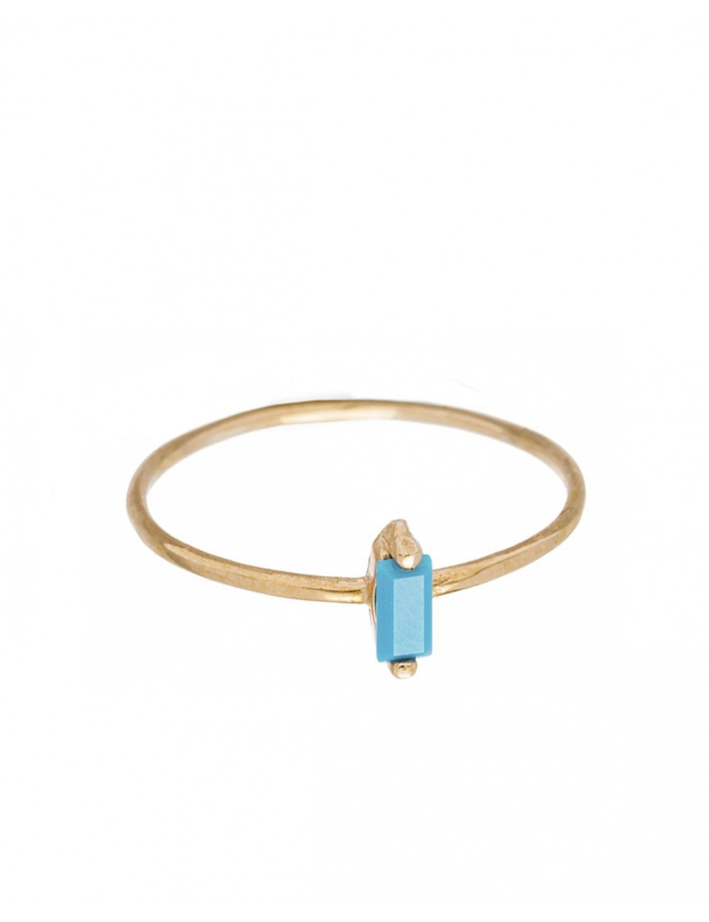 spons verzonden Schilderen Turquoise ring gold - Gold rings - Trium Jewelry