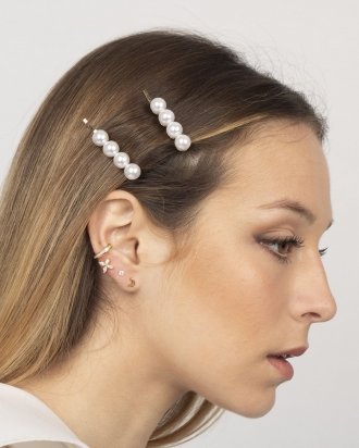 Small pearl hair clip - Accessories - Trium Jewelry