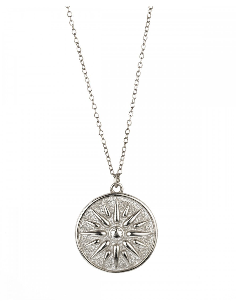 Sun Medallion Silver - Silver necklaces - Trium Jewelry