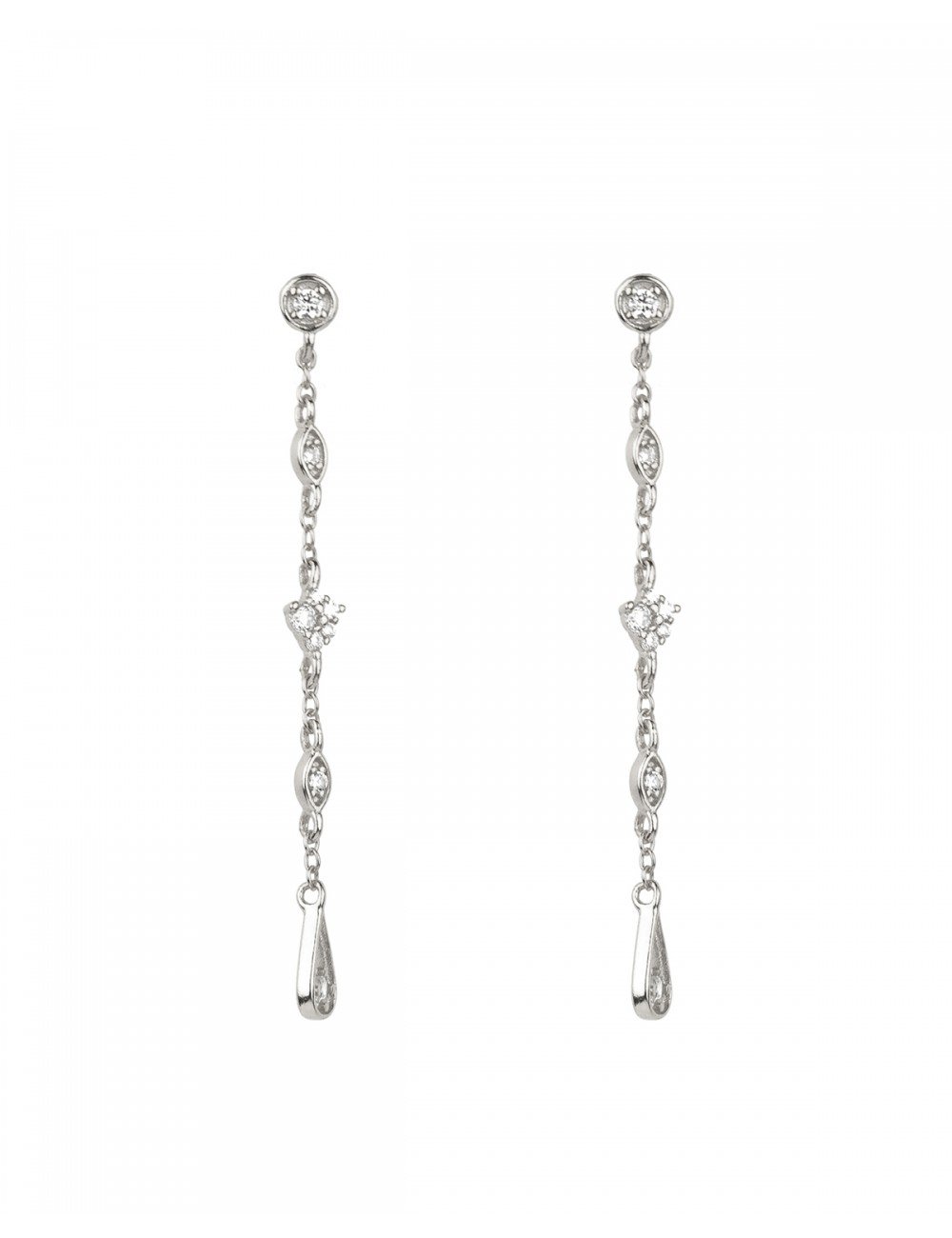 Bailey silver - Silver earrings - Trium Jewelry