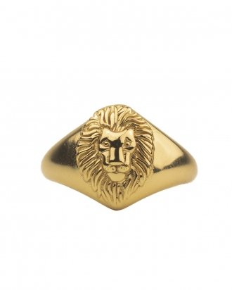 Lion signet gold