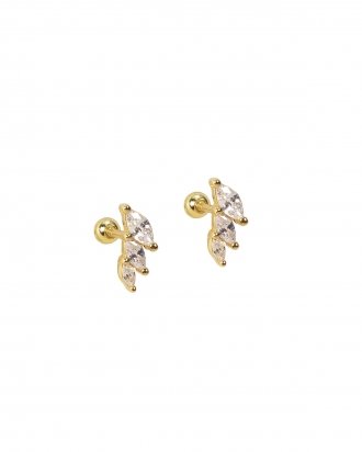 Marquise piercing gold
