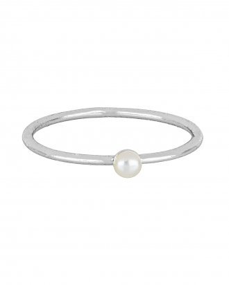 Pearl ring silver