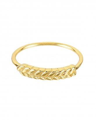 Wheat gold ring